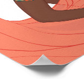 Schwarze Frau Schwangerschaft Wand Kunst (Ecke)