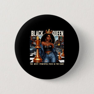 Schwarze Frau Schwarze Kultur Schwarze Königin Sch Button