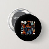 Schwarze Frau Schwarze Kultur Schwarze Königin Sch Button (Vorne & Hinten)