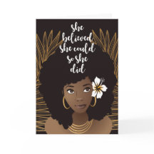 Schwarze Frau, sie glaubte, sie könnte, Abschluss