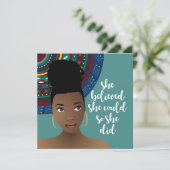 Schwarze Frau, sie glaubte, sie könnte das, also t (Stehend Vorderseite)