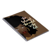 Schwarze Frau, sie glaubte, sie könnte das, also t Notizblock (Rechte Seite)