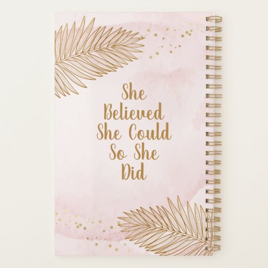 Schwarze Frau, sie glaubte, sie könnte, rosa und g Planer (Rückseite)