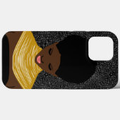 Schwarze Frau sieht nach unten | Stammesnäkel Case-Mate iPhone Hülle (Rückseite (Horizontal))