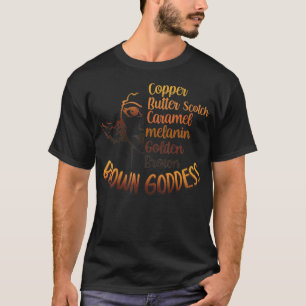 Schwarze Frau Tshirt Schöne Schwarze Frau Braun Go