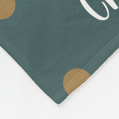 Schwarze Frau, Weihnachten Weihnachtsmannmütze, Po Fleecedecke (Ecke)