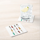 Schwarze Frau Zodiac Astrologie Rechteckiger Pappuntersetzer (Vor Ort)