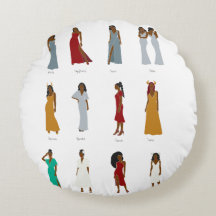 Schwarze Frau Zodiac Pillow