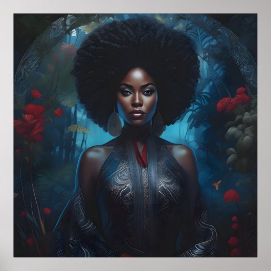 Schwarze Frauen, Afrikanisch-Amerikanisches Ölgemä Poster (Vorne)