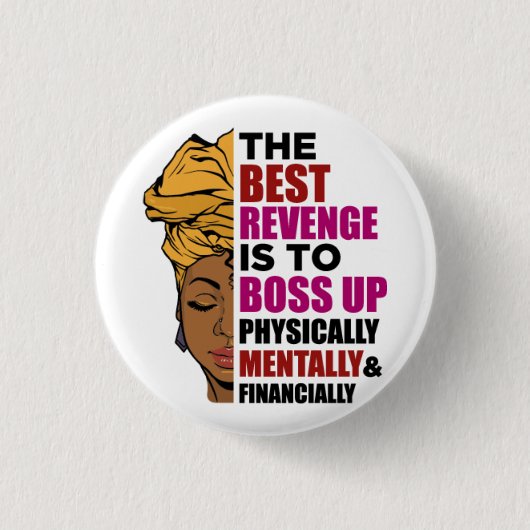 Schwarze Frauen Afrikanische Melanin-Frauen Button (Vorderseite)