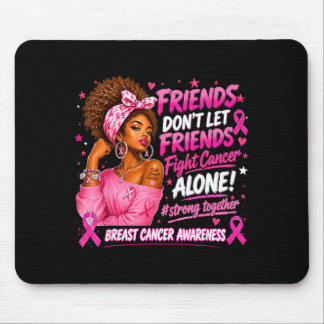 Schwarze Frauen Afrikanisches Rosa Brustkrebsbewus Mousepad