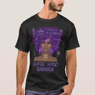 Schwarze Frauen Afro-Afrikanische Lila häusliche G T-Shirt