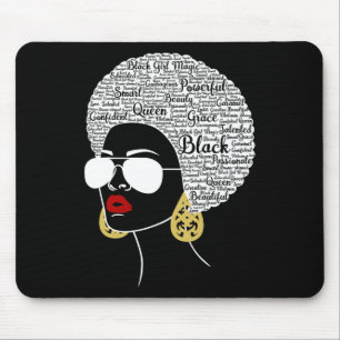 Schwarze Frauen Afro American Black History Month Mousepad