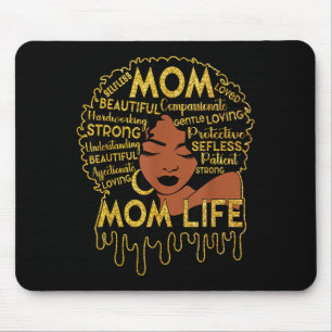 Schwarze Frauen afroamerikanische schwarze Mutter Mousepad