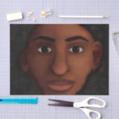 Schwarze Frauen-Aufpassen Seidenpapier (Handwerk)