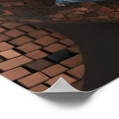 Schwarze Frauen Blue Copper Mosaik Wand Kunst (Ecke)