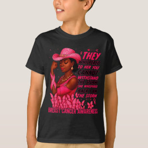 Schwarze Frauen Brustkrebs Überlebende Rosa Band I T-Shirt