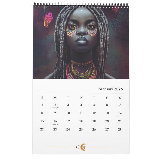 Schwarze Frauen feiern: Ein künstlerischer Kalende Kalender (Feb 2026)