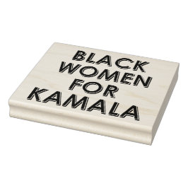 SCHWARZE FRAUEN FÜR KAMALA GUMMISTEMPEL