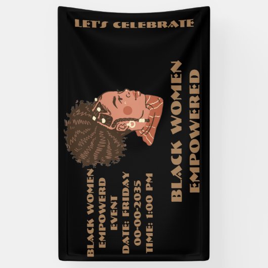 Schwarze Frauen geeint Banner (Vertikal)