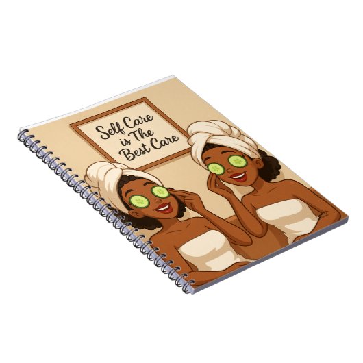 Schwarze Frauen genießen Selbstversorgung in der L Notizblock (Rechte Seite)