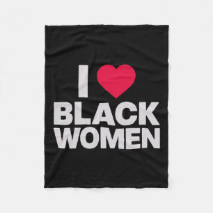 Schwarze Frauen Geschenk Herz Schwarze Frauen Schw Fleecedecke