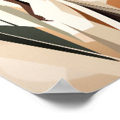 Schwarze Frauen gesichtslose Wand Art Deco Poster (Ecke)