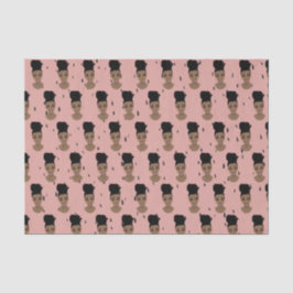 Schwarze Frauen, Gold-Schatten, schwarze Punkte, R Seidenpapier