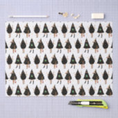 Schwarze Frauen im Schwarzen Weihnachtsbaum-Party Seidenpapier (Handwerk)