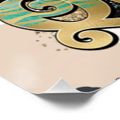 Schwarze Frauen inspirieren positive schwarze Köni Poster (Ecke)