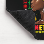 Schwarze Frauen Juneteenth 1865 feiern schwarze Ge Mousepad (Ecke)