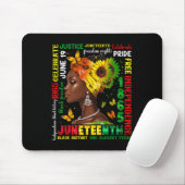 Schwarze Frauen Juneteenth 1865 feiern schwarze Ge Mousepad (Mit Mouse)