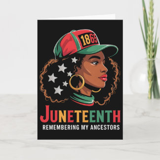 Schwarze Frauen Juneteenth Erinnern an meine Vorfa Karte