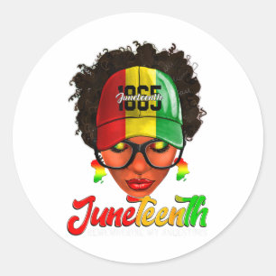 Schwarze Frauen Juneteenth – Meine Vorfahren in Er Runder Aufkleber