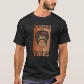 Schwarze Frauen Lehrerin Afro Retro Schwarze Gesch T-Shirt (Vorderseite)
