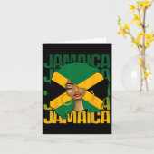 Schwarze Frauen Mädchen glücklich Unabhängigkeitst Karte (Gelbe Blume)