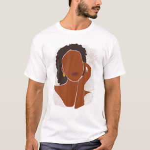 Schwarze Frauen Melanin Girl Internationaler Fraue T-Shirt