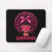 Schwarze Frauen Patentante Mutter afroamerikanisch Mousepad (Mit Mouse)