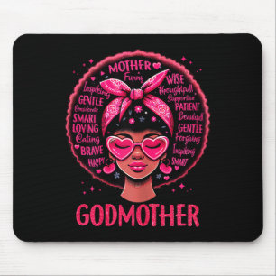 Schwarze Frauen Patentante Mutter afroamerikanisch Mousepad
