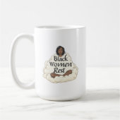 Schwarze Frauen ruhen Kaffeetasse (Links)