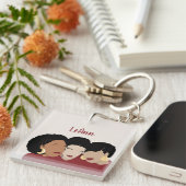 Schwarze Frauen, Schwesternfreunde Schlüsselanhänger (Vorderseite rechts)