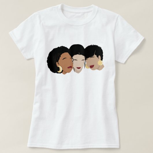 Schwarze Frauen, Schwesternfreunde T-Shirt (Design vorne)