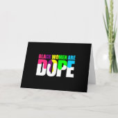 Schwarze Frauen sind dope Black Pride History Karte (Vorderseite)