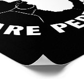 Schwarze Frauen sind perfekte Aufkleber Poster (Ecke)