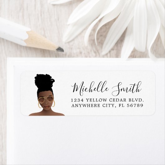 Schwarze Frauen, Top-Knot und Gold-Shades (Insitu)