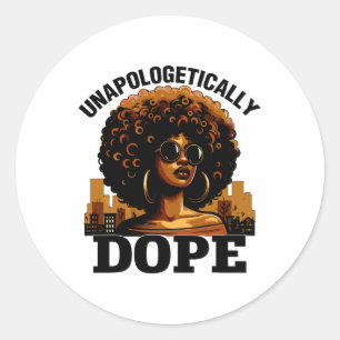 Schwarze Frauen unentschuldbar Medikamente Junetee Runder Aufkleber