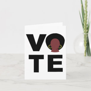 Schwarze Frauen wählen politische Wahlen Schwarze  Karte