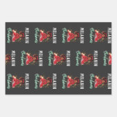 Schwarze Frauen Weihnachts-Melanin-Schwestern Geschenkpapier Set (Vorderseite)