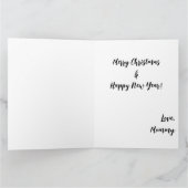 Schwarze Frauen Weihnachts-Melanin-Schwestern Karte (Innenseite)