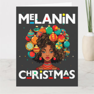 Schwarze Frauen Weihnachts-Melanin-Schwestern Karte